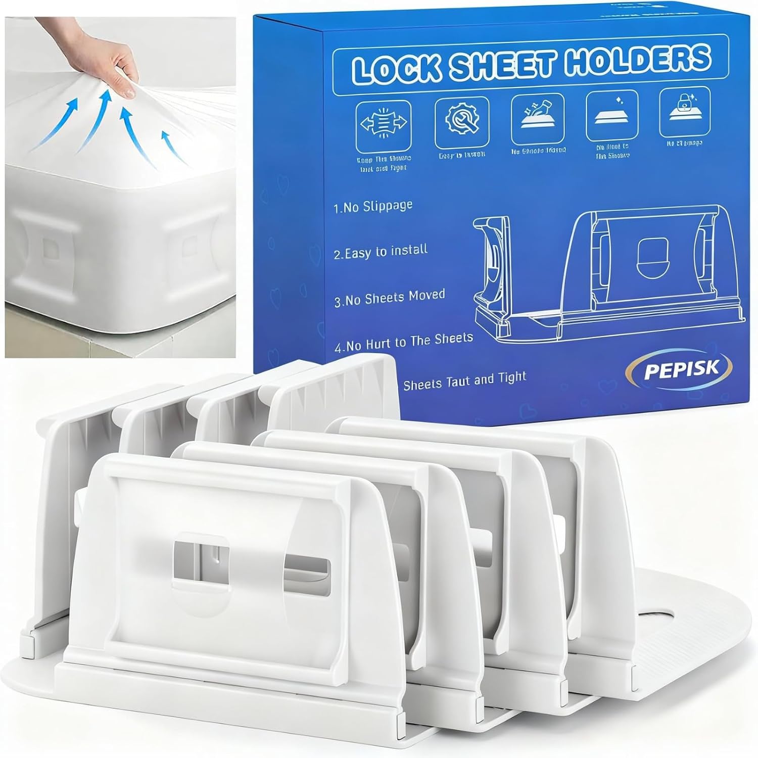 Bed Sheet Holders for Corners