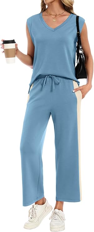 Business Casual Vacation Travel Matching Set