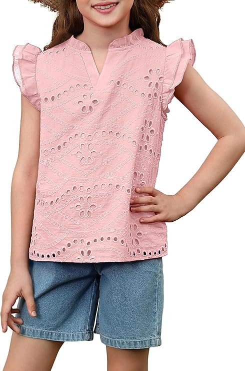 Cute Summer Ruffle Short Sleeve Shirts