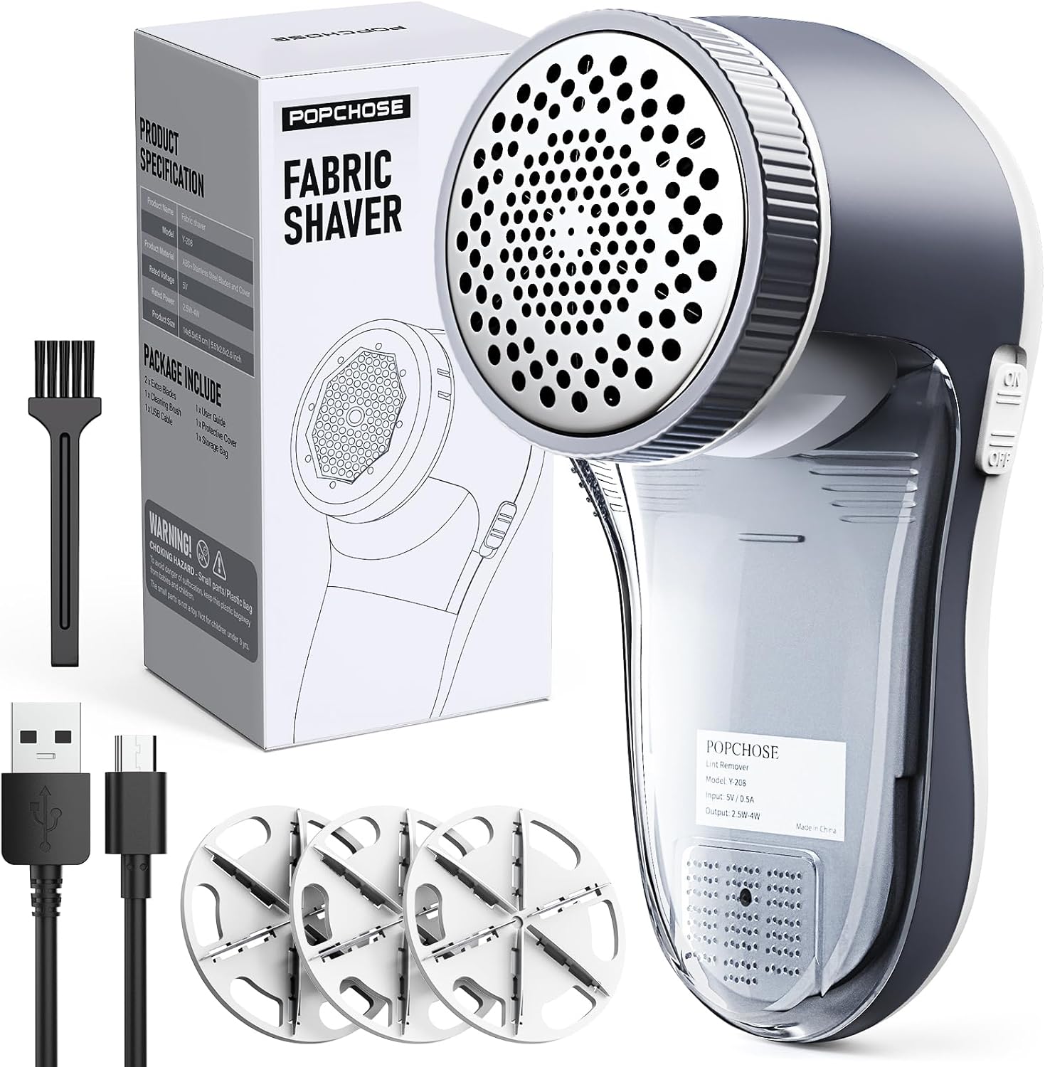 Electric Lint Remover with 6-Leaf Blades