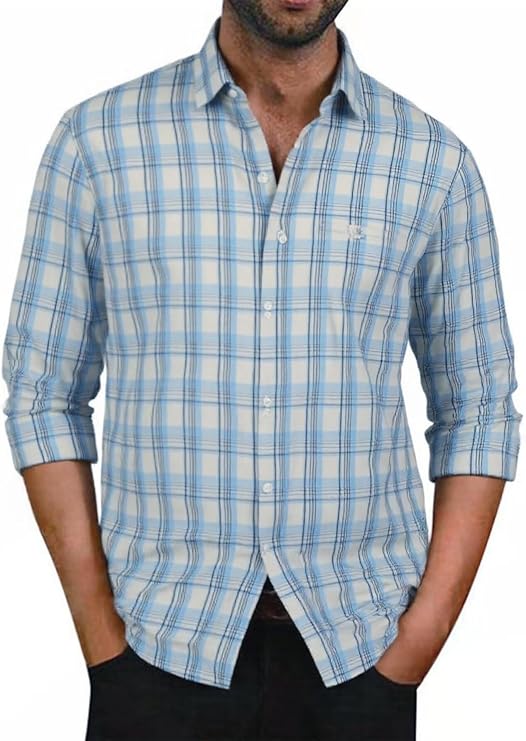 Men's Button-Down Plaid Shirts