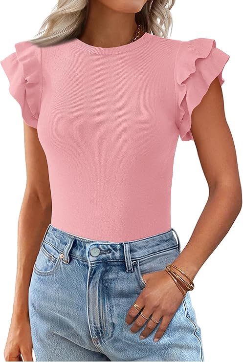 Ruffle Short Sleeve Top