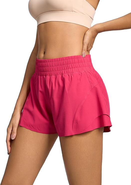 High Waisted with Liner Athletic Shorts