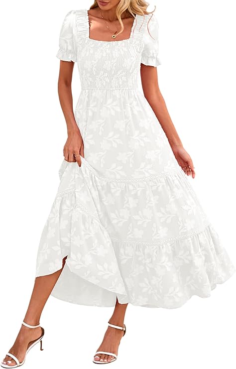 Summer Boho Floral Maxi Dress