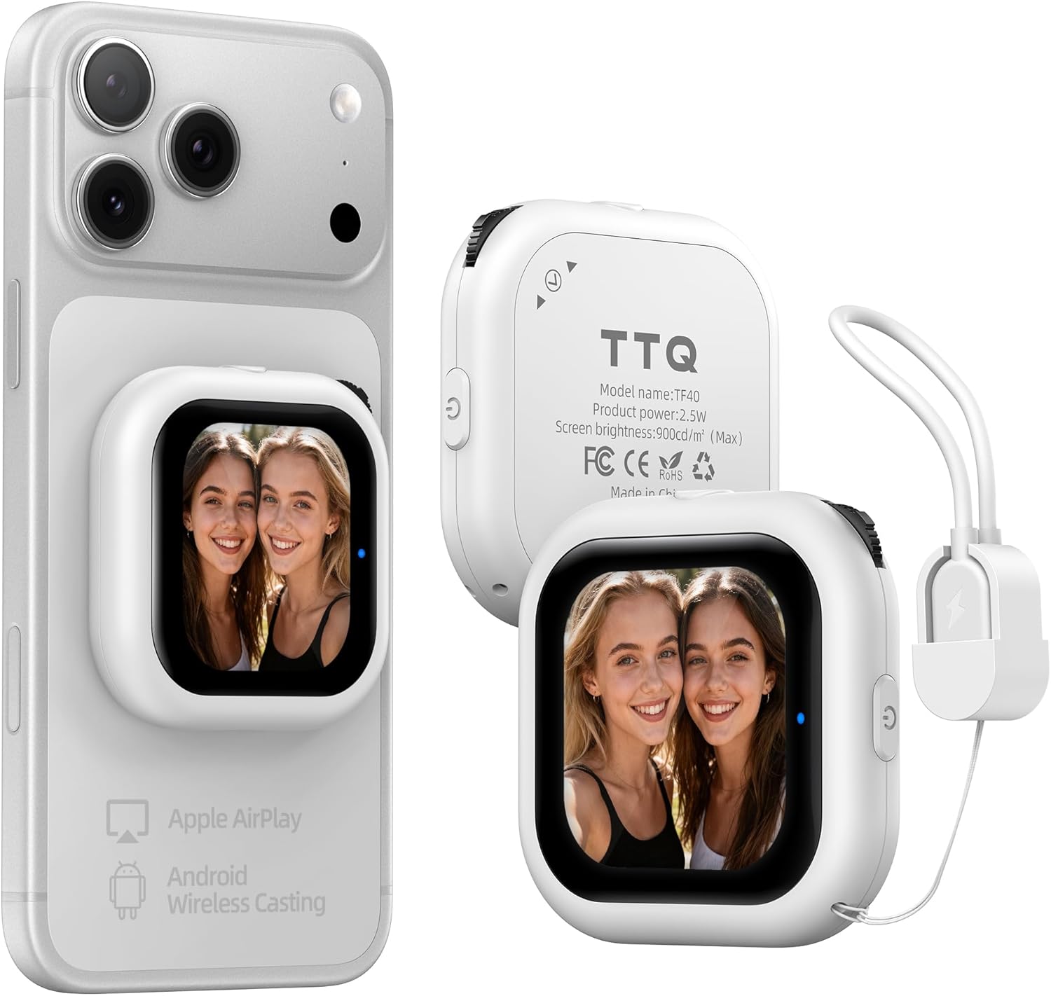 Wireless Vlog Selfie Monitor Screen with AMOLED Display